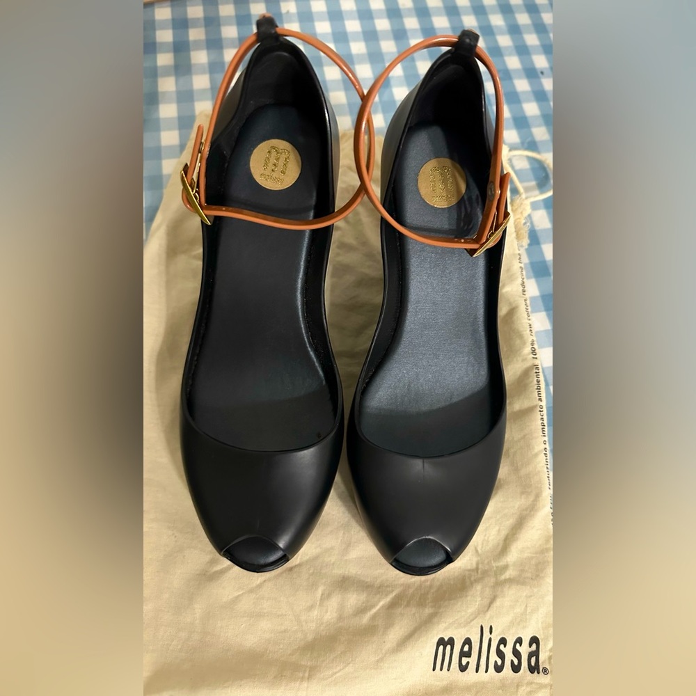 Melissa Patchuli Platform Wedge | Black/Brown